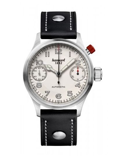 Hanhart Pioneer MonoScope silver, flat bezel 732.220-0010
