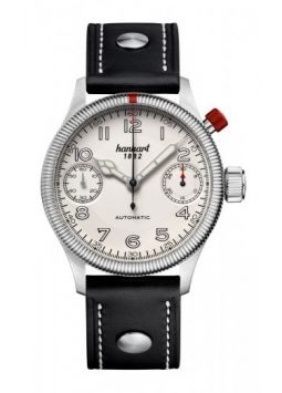 Hanhart Pioneer MonoScope silver, fluted bezel 733.220-0010