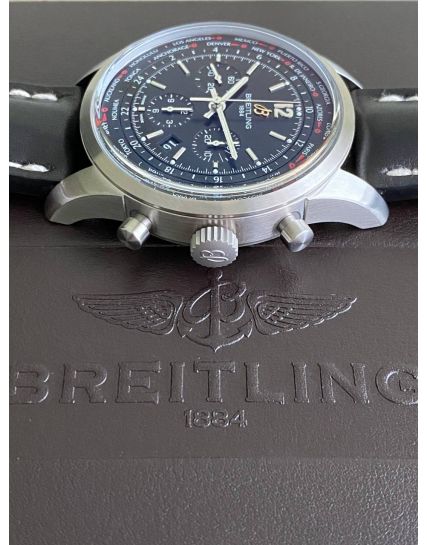 Breitling Transocean Chronograph Unitime Pilot Black AB0510U6/BC26/441X