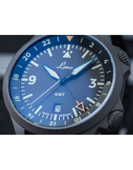 Laco Frankfurt GMT Schwarz 862120.2