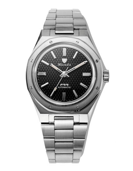 Nivada Grenchen F77 Black No Date 68000A77