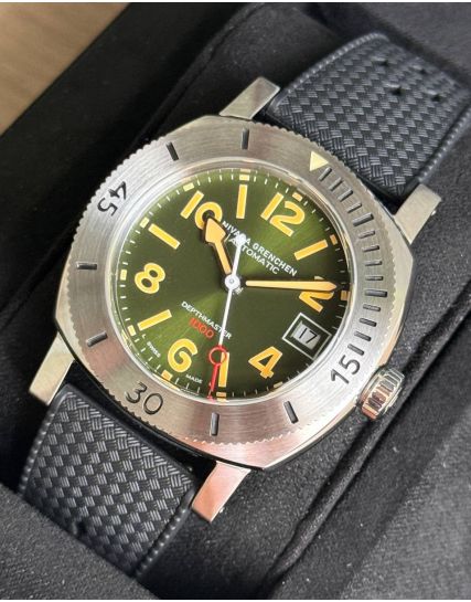 Nivada Grenchen Numerals Date - Depthmaster Green 14103A01