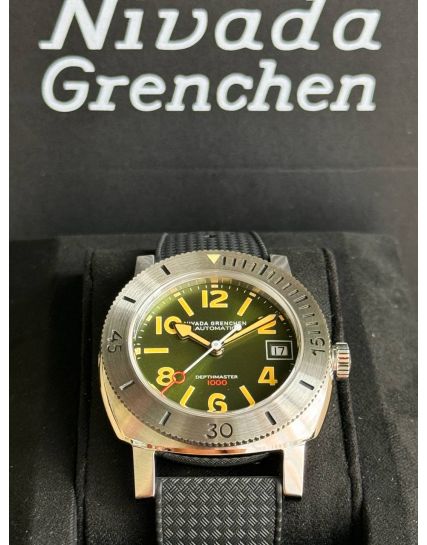Nivada Grenchen Numerals Date - Depthmaster Green 14103A01