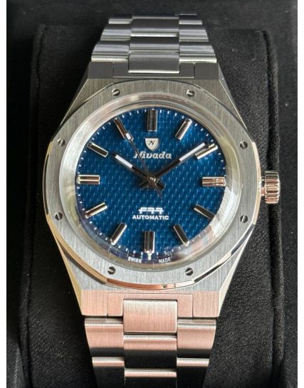 Nivada Grenchen F77 Blue No Date 68001A77