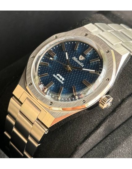 Nivada Grenchen F77 Blue No Date 68001A77