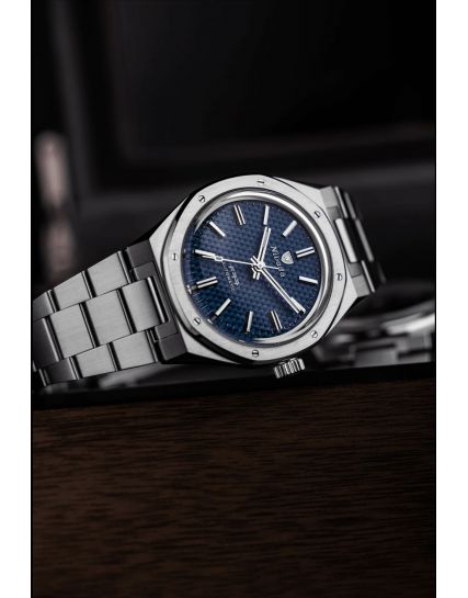 Nivada Grenchen F77 Blue No Date 68001A77