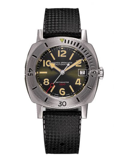 Nivada Grenchen Numerals Date - Depthmaster Green 14103A01