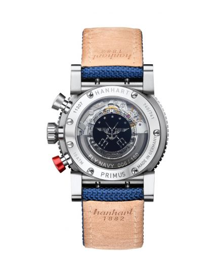 Hanhart PRIMUS FLY Navy Steel MFG5 740L.271-3322