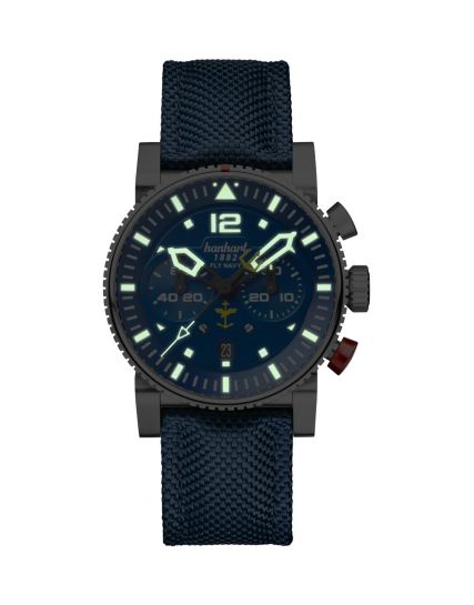 Hanhart PRIMUS FLY Navy Steel MFG5 740L.271-3322