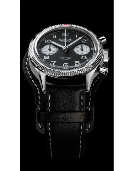 Hanhart 417 ES 1954 Flyback Reverse Panda H701.211-7010