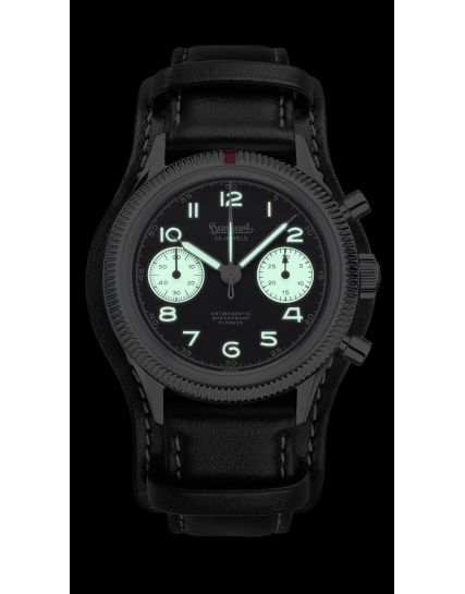Hanhart 417 ES 1954 Flyback Reverse Panda H701.211-7010