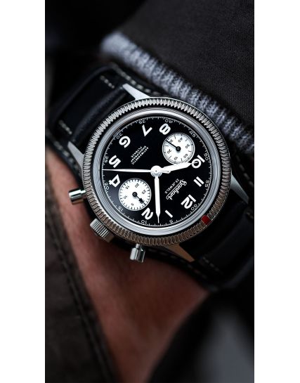 Hanhart 417 ES 1954 Flyback Reverse Panda H701.211-7010