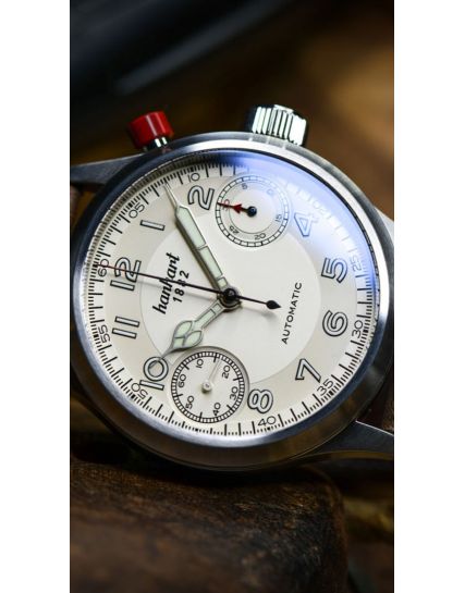 Hanhart Pioneer MonoScope silver, flat bezel 732.220-6428