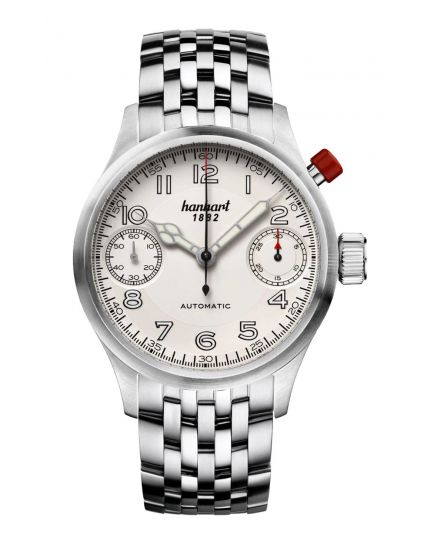 Hanhart Pioneer MonoScope silver, flat bezel 732.220-6428