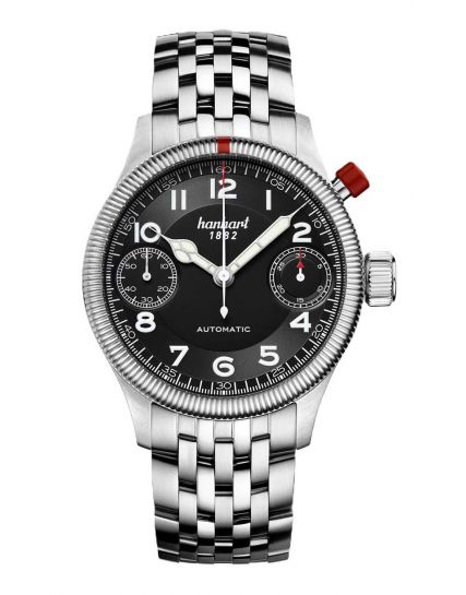 Hanhart Pioneer MonoScope black luted bezel 733.210-6428