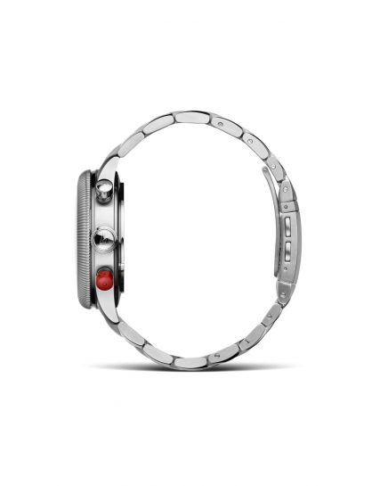 Hanhart Pioneer TwinDicator antique white, fluted bezel 731.200-6428