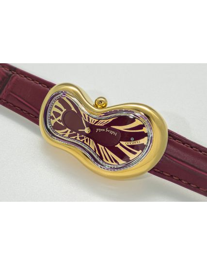 Exaequo Melting Watch Melting Watch Italian Burgundy EX0002.0006
