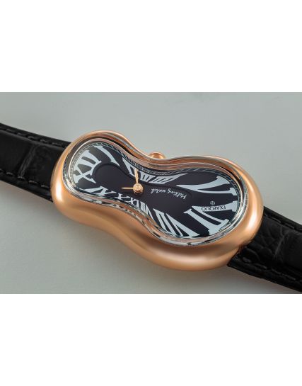 Exaequo Melting Watch Melting Watch Rose Gold Black EX0003.0001