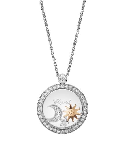Chopard Happy Sun, Moon and Stars Pendant Necklace 799434-1402