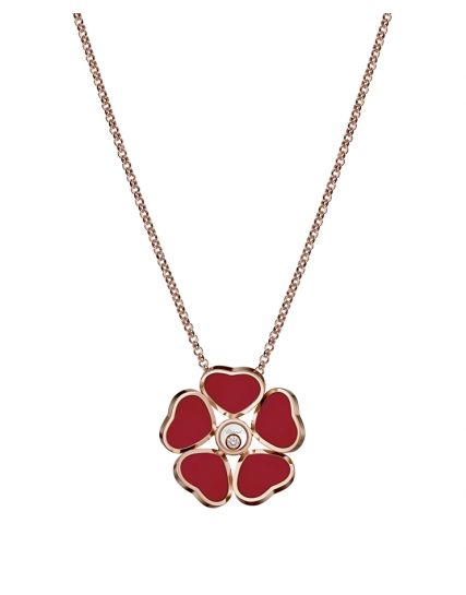 Chopard Happy Hearts Flowers Pendant Necklace 79A085-5811