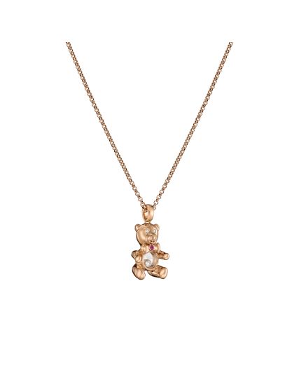 Chopard Happy Diamonds Teddybear Pendant Necklace 79A188-5001