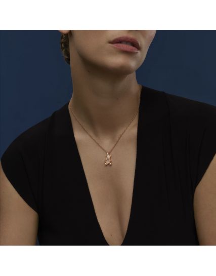 Chopard Happy Diamonds Teddybear Pendant Necklace 79A188-5001