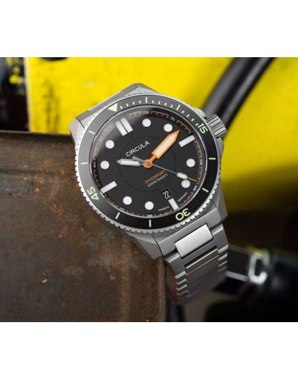 Circula DiveSport Titanium Black DE-TR-SS+TH-T