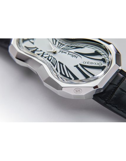 Exaequo Melting Watch Polyhedron 925 Melting Watch White LE EX0101.0101