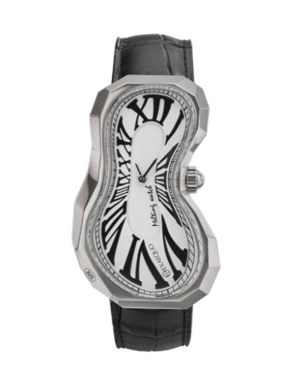 Exaequo Melting Watch Polyhedron 925 Melting Watch White LE EX0101.0002