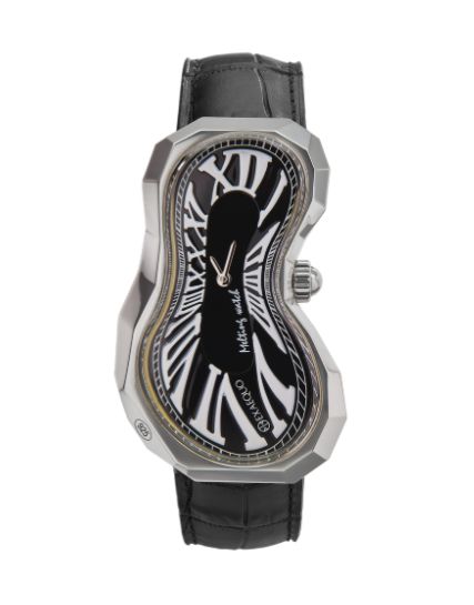 Exaequo Melting Watch Polyhedron 925 Melting Watch Black LE EX0101.0001