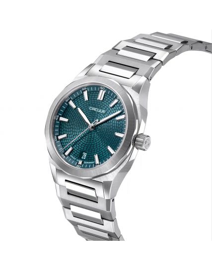 Circula Facet Petrol Steel Bracelet FS-SV-PP+SF-AB