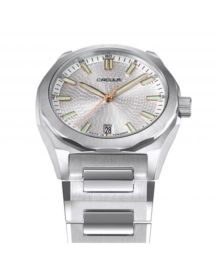 Circula Facet Silver Steel Bracelet FS-SV-WG+SF-AB