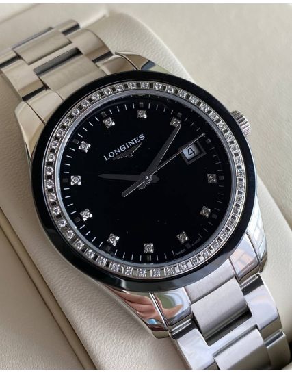 Longines Conquest Classic Ladies Diamonds Bezel L2.387.0.57.6