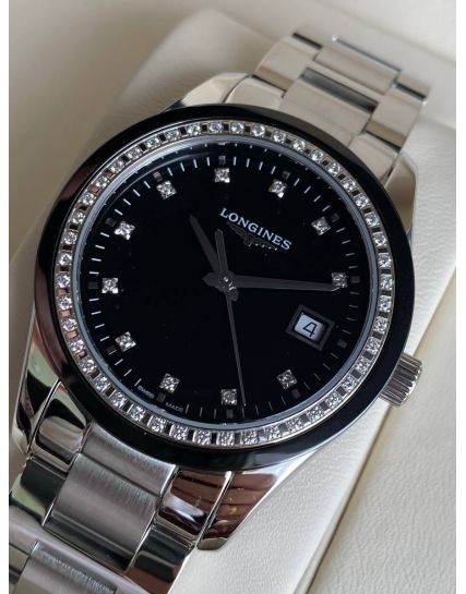 Longines Conquest Classic Ladies Diamonds Bezel L2.387.0.57.6