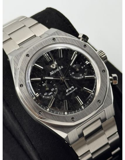 Nivada Grenchen F77 Chrono Mecaquartz Carbon 68002Q77