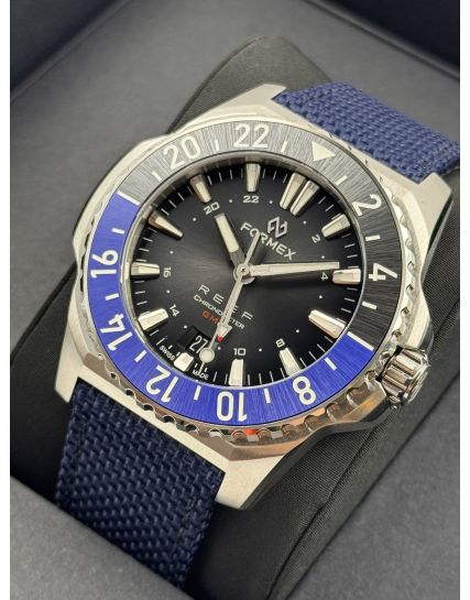 Formex REEF Automatic GMT COSC BLACK/RED 2202.1.5333