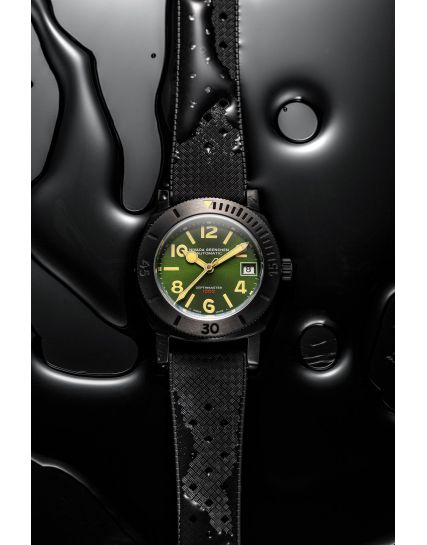 Nivada Grenchen Depthmaster Black & Green 14135A01