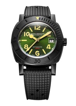 Nivada Grenchen Depthmaster Black & Green 14135A01