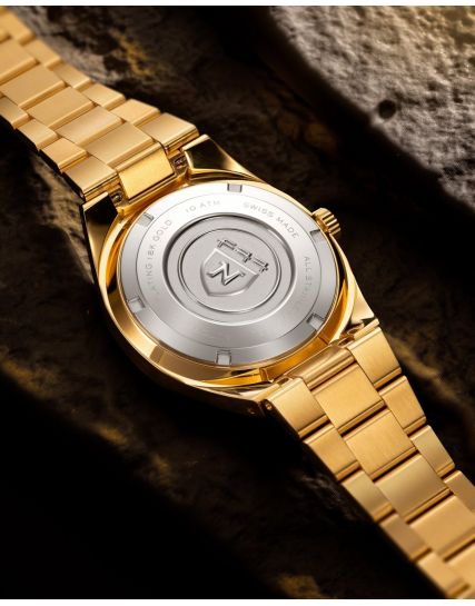 Nivada Grenchen F77 Gold MK2 68028A77
