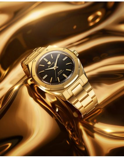 Nivada Grenchen F77 Gold MK2 68028A77