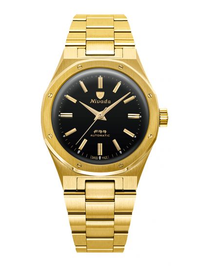 Nivada Grenchen F77 Gold MK2 68028A77