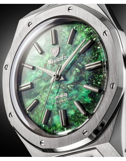 Nivada Grenchen F77 Green Aventurine MKII 68053A77