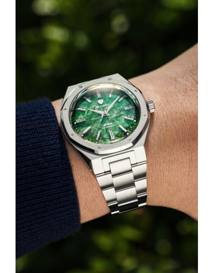 Nivada Grenchen F77 Green Aventurine MKII 68053A77
