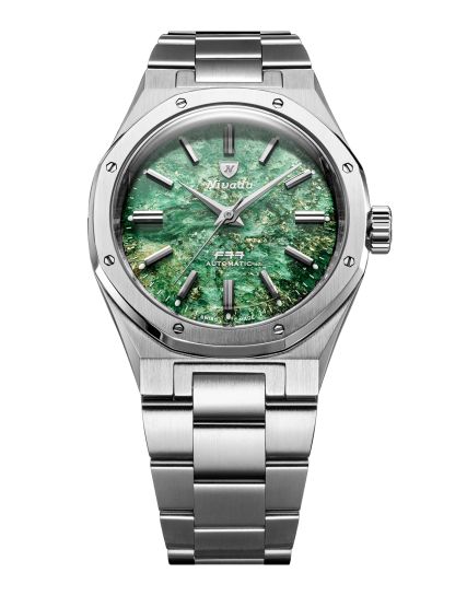 Nivada Grenchen F77 Green Aventurine MKII 68053A77