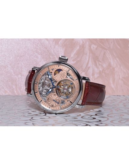Poljot International, Germany Tourbillon Skeleton Salmon 3360.T06