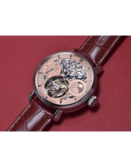 Poljot International, Germany Tourbillon Skeleton Salmon 3360.T06