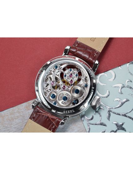Poljot International, Germany Tourbillon Skeleton Salmon 3360.T06