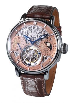 Poljot International, Germany Tourbillon Skeleton Salmon 3360.T06