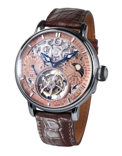 Poljot International, Germany Tourbillon Skeleton Salmon 3360.T06