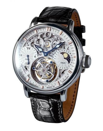 Poljot International, Germany Tourbillon Skeleton Silver 3360.T04R